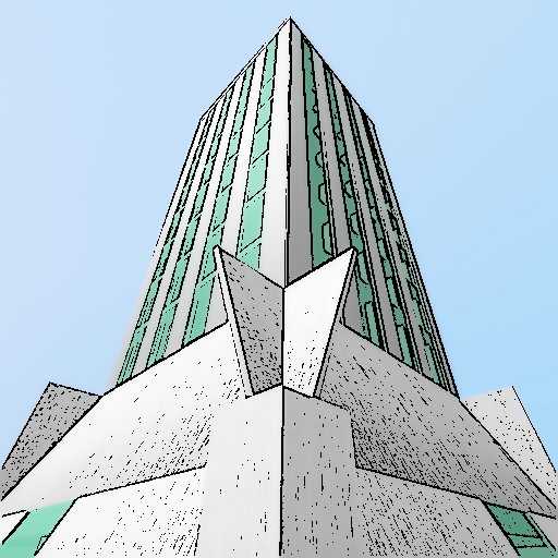 Tall buildings are symbols of innovation and progress in the metaverse